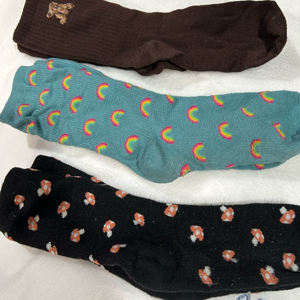 Women's Fun Patterned Socks Trio